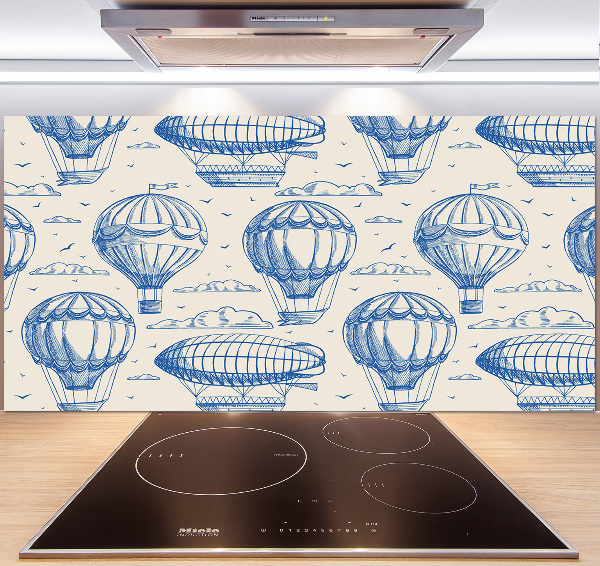 Platte für Küchenrückwand Ballons und Luftschiffe