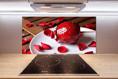 Küchen wandpaneel Apfel am Stiel