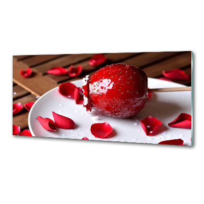 Küchen wandpaneel Apfel am Stiel