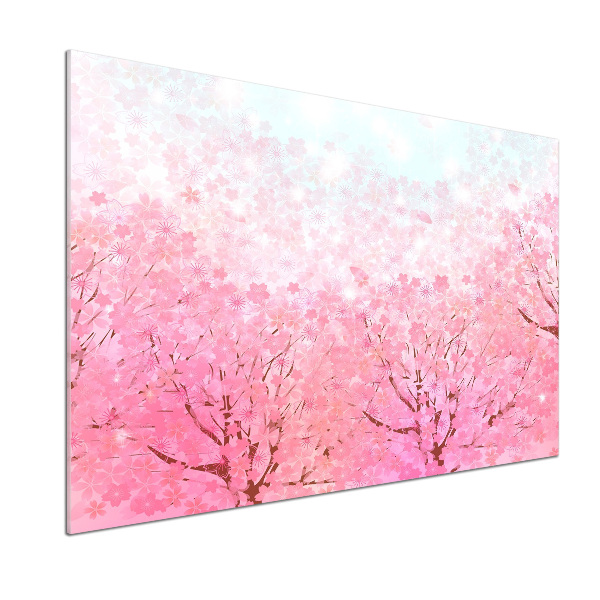 Küchen wandpaneel Kirschblüten