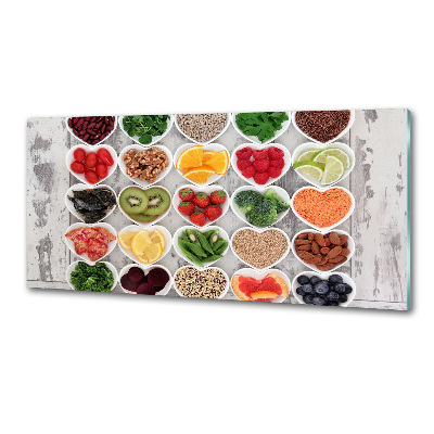 Platte für Küchenrückwand Gesunde Ernährung