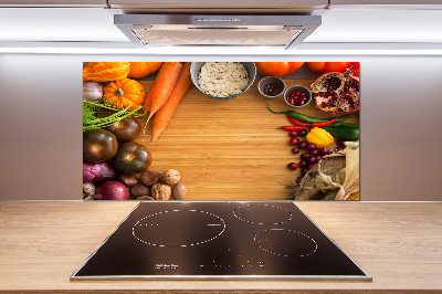 Küchen wandpaneel Herbstgemüse