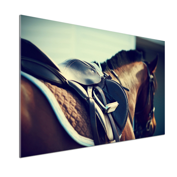 Platte für Küchenrückwand Sattel mit Steigbügeln