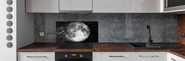 Glasrückwand für die küche Mond