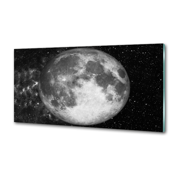 Glasrückwand für die küche Mond