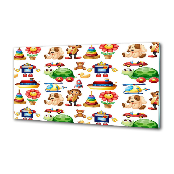 Glasrückwand für die küche Spielzeug