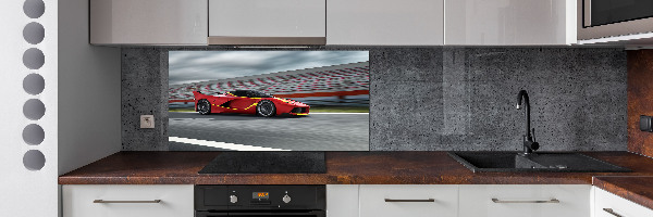 Glasrückwand für die küche Sportwagen