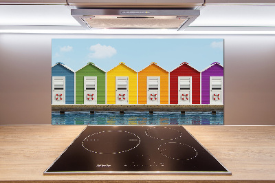 Küchen wandpaneel Strandhütten