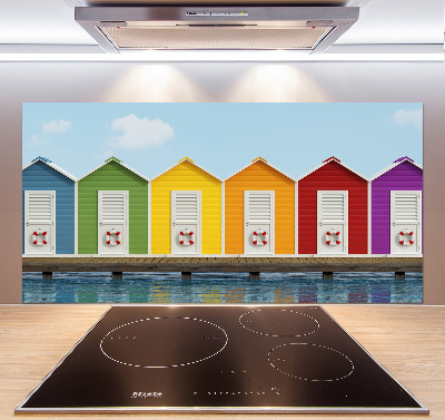 Küchen wandpaneel Strandhütten