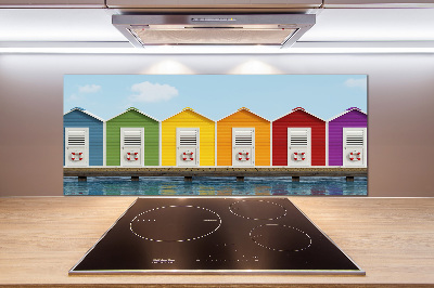 Küchen wandpaneel Strandhütten