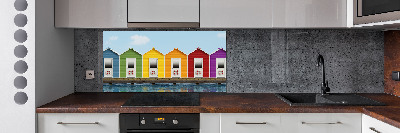 Küchen wandpaneel Strandhütten
