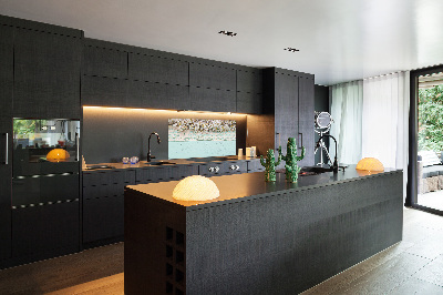 Glasrückwand für die küche Kirschblüten