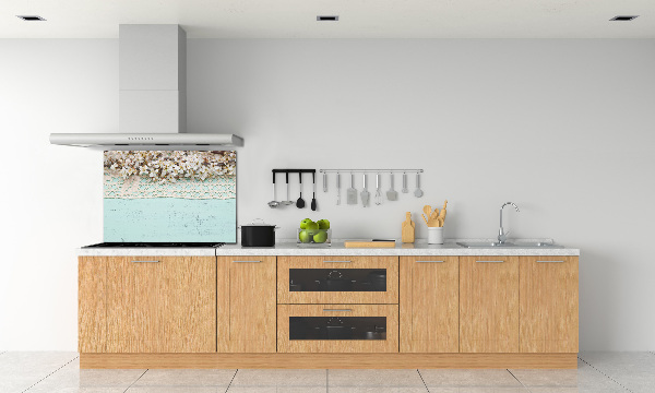 Glasrückwand für die küche Kirschblüten