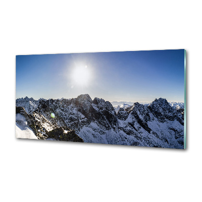 Platte für Küchenrückwand Winter in den Tatra-Bergen