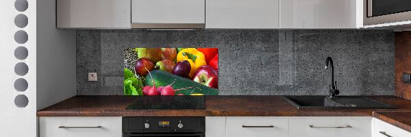 Platte für Küchenrückwand Obst und Gemüse