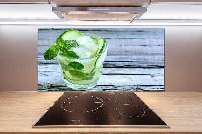 Glasrückwand für die küche Gurkenwasser