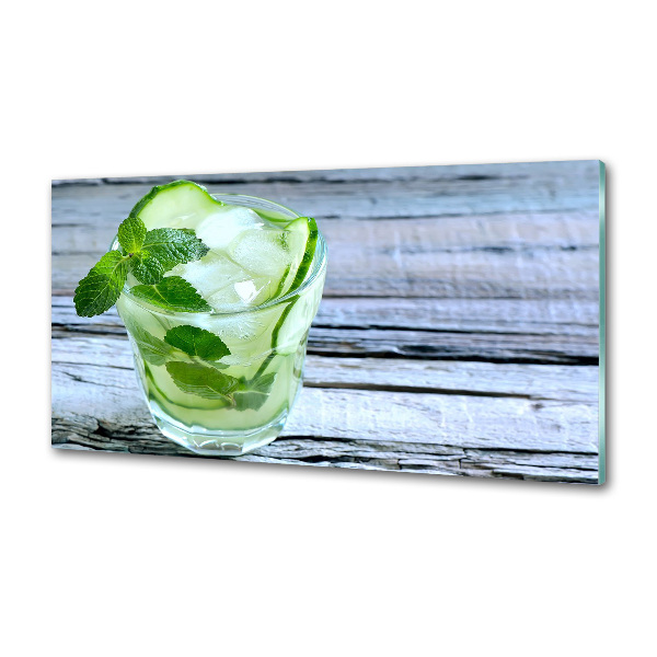 Glasrückwand für die küche Gurkenwasser