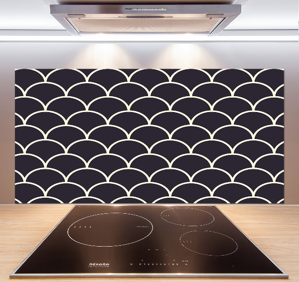 Küchen wandpaneel Fischschuppen