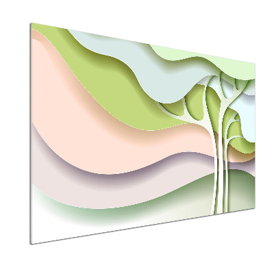 Küchen wandpaneel Abstrakter Baum