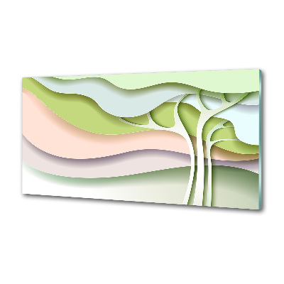 Küchen wandpaneel Abstrakter Baum