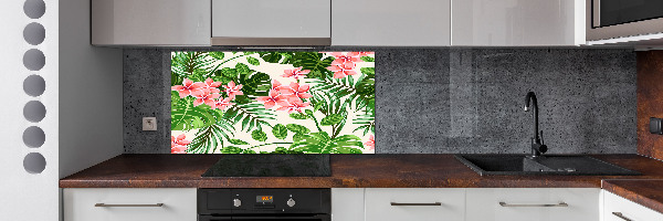 Küchen wandpaneel Blumenmuster