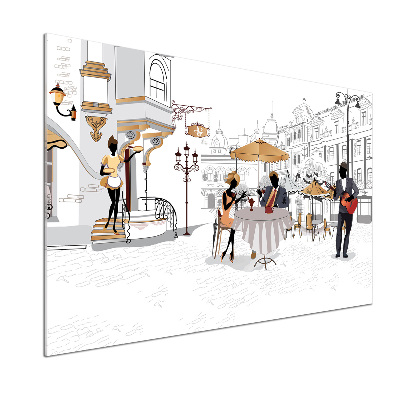 Küchen wandpaneel Kaffeehaus