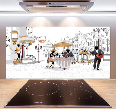 Küchen wandpaneel Kaffeehaus