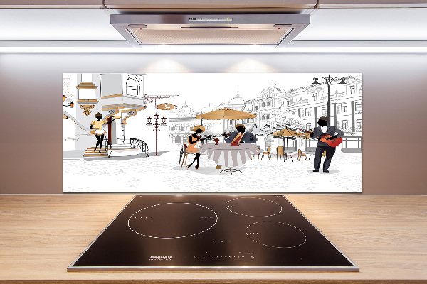 Küchen wandpaneel Kaffeehaus