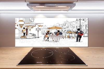 Küchen wandpaneel Kaffeehaus