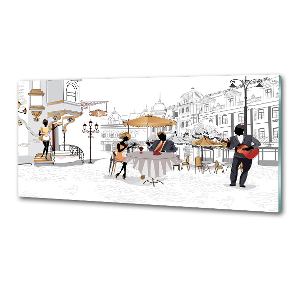 Küchen wandpaneel Kaffeehaus