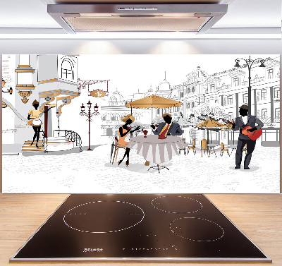 Küchen wandpaneel Kaffeehaus