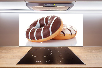 Platte für Küchenrückwand Schokoladen-Donuts