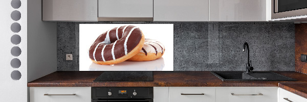 Platte für Küchenrückwand Schokoladen-Donuts