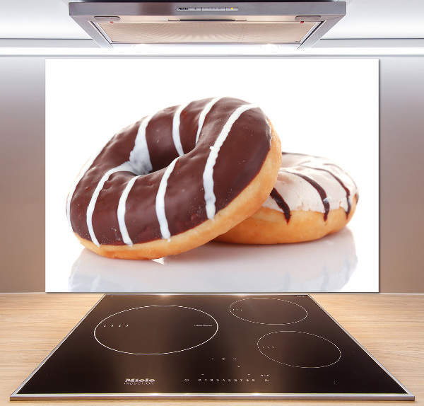 Platte für Küchenrückwand Schokoladen-Donuts