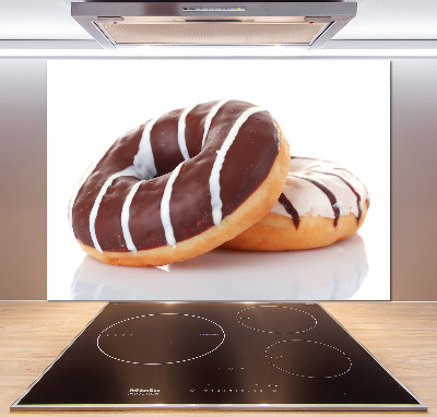 Platte für Küchenrückwand Schokoladen-Donuts