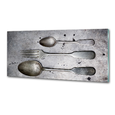 Glasrückwand für die küche Besteck