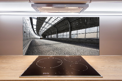 Küchen wandpaneel Straße im Tunnel