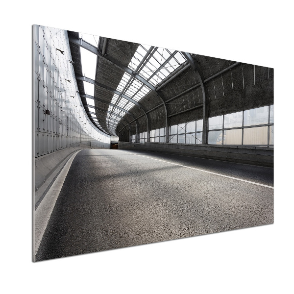Küchen wandpaneel Straße im Tunnel