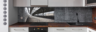 Küchen wandpaneel Straße im Tunnel