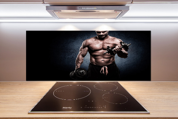 Glasrückwand für die küche Muskelaufbau