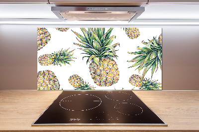 Glasrückwand für die küche Ananas