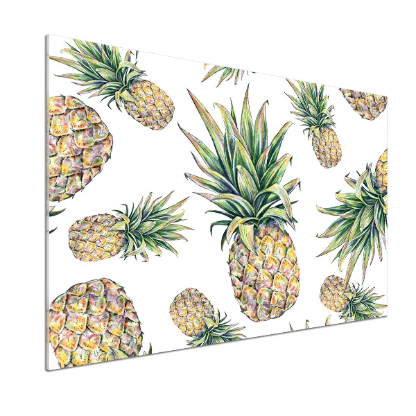 Glasrückwand für die küche Ananas