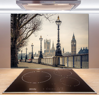 Glasrückwand für die küche London im Herbst