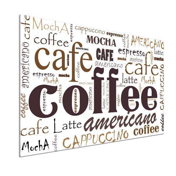 Platte für Küchenrückwand Kaffee