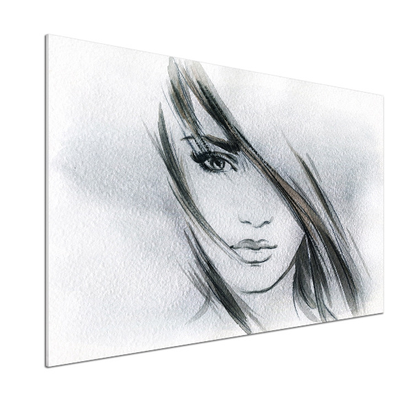 Platte für Küchenrückwand Porträt einer Frau