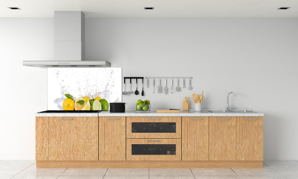 Platte für Küchenrückwand Zitrusfrüchte und Wasser