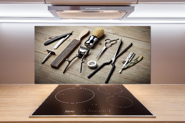 Glasrückwand für die küche Herrenfriseur