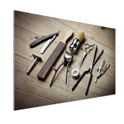 Glasrückwand für die küche Herrenfriseur