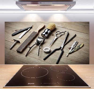 Glasrückwand für die küche Herrenfriseur