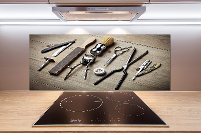 Glasrückwand für die küche Herrenfriseur